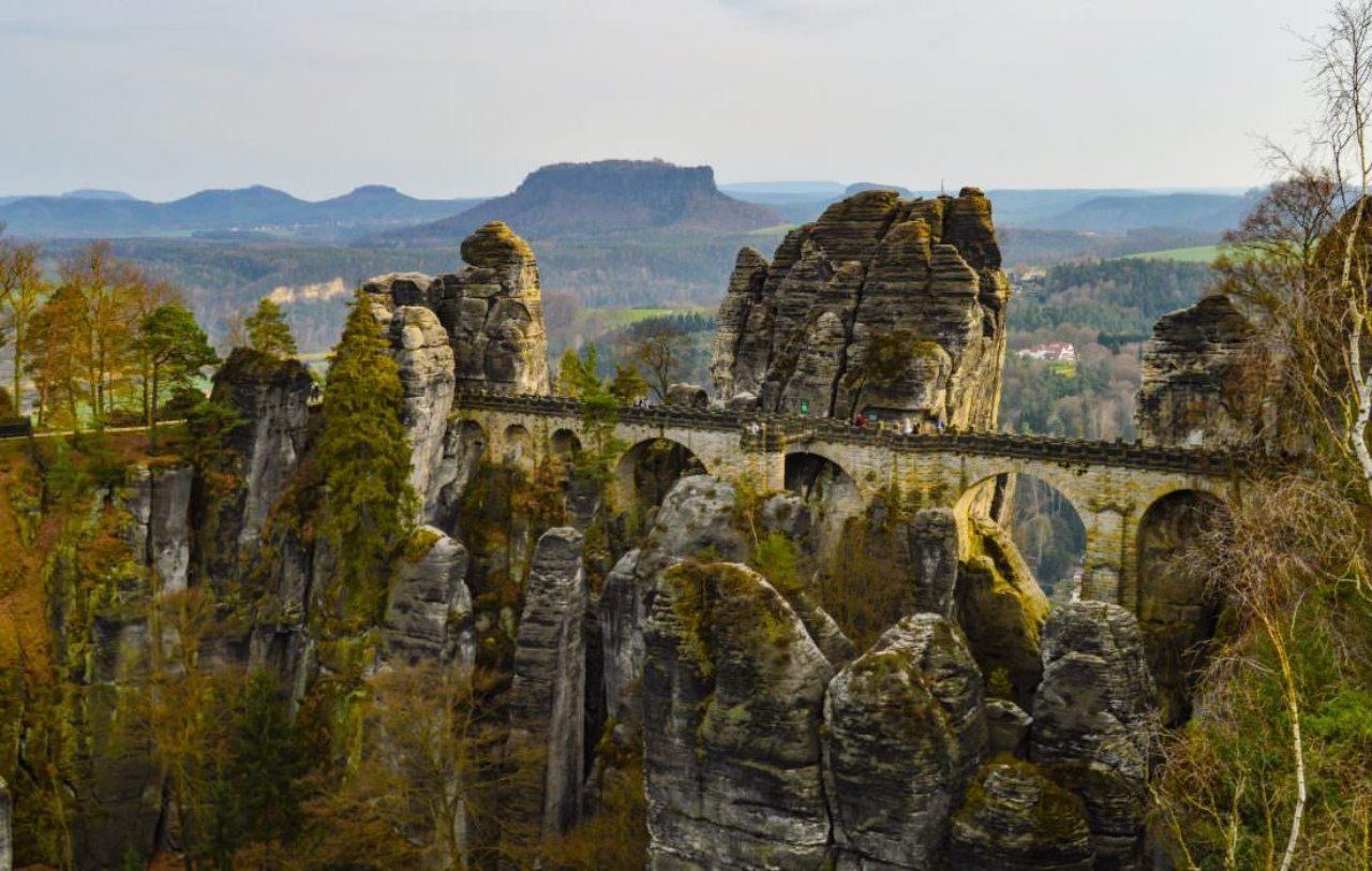 The Bastei Bridge.