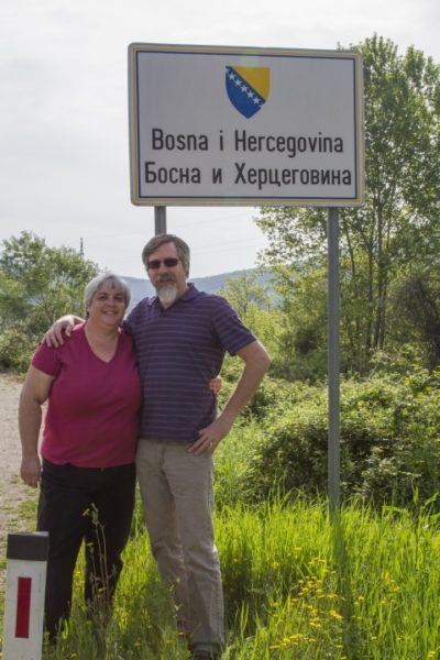 On the border of Bosnia Hercegovina.