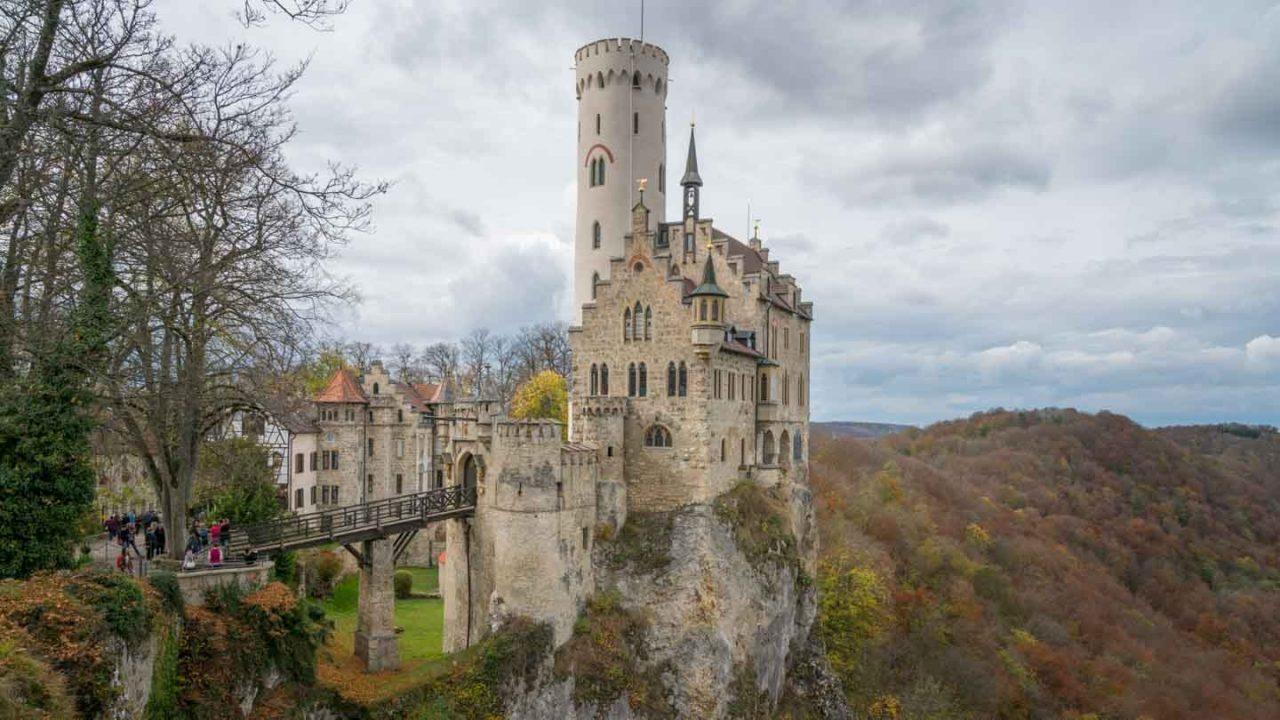 Liechtenstein castle on an early German spring day.