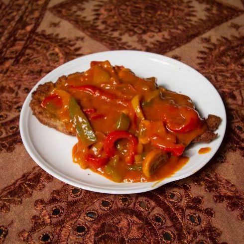 Zigeuner Schnitzel recipe card.