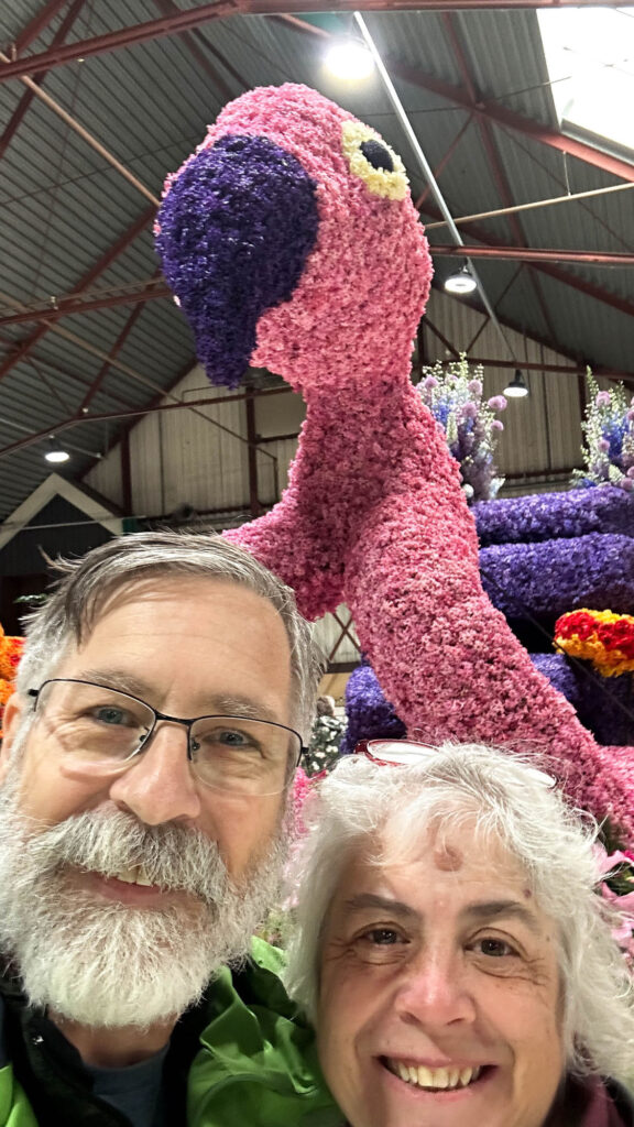 Jim and Corinne at the Behind the Scenes.