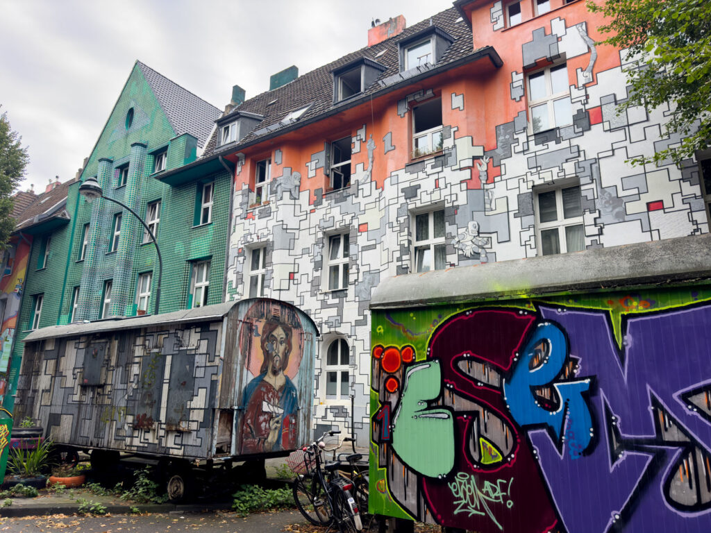Kiefernstrasse street art, Düsseldorf, Germany.