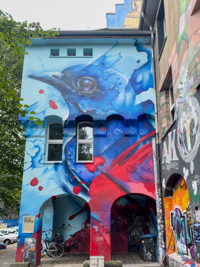 Kiefernstrasse street art, Düsseldorf, Germany.