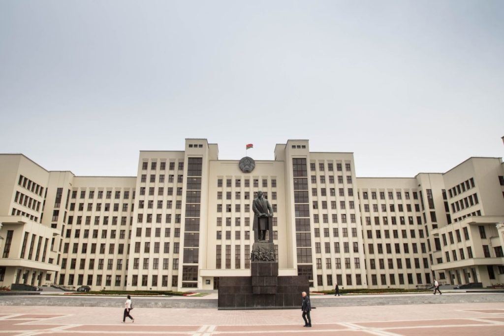Visit Belarus and see Independence Square in Minsk.