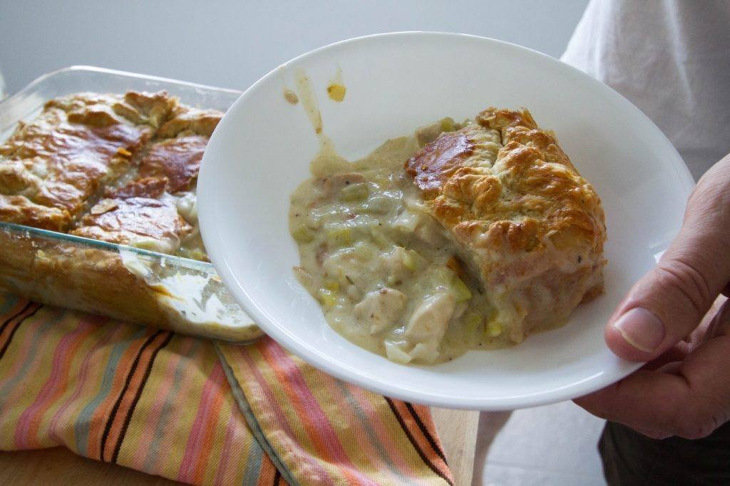 The filling oozes out.