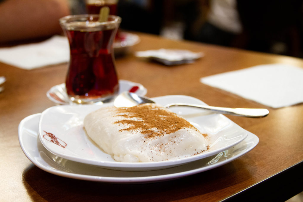 Turkish Tea and dessert.