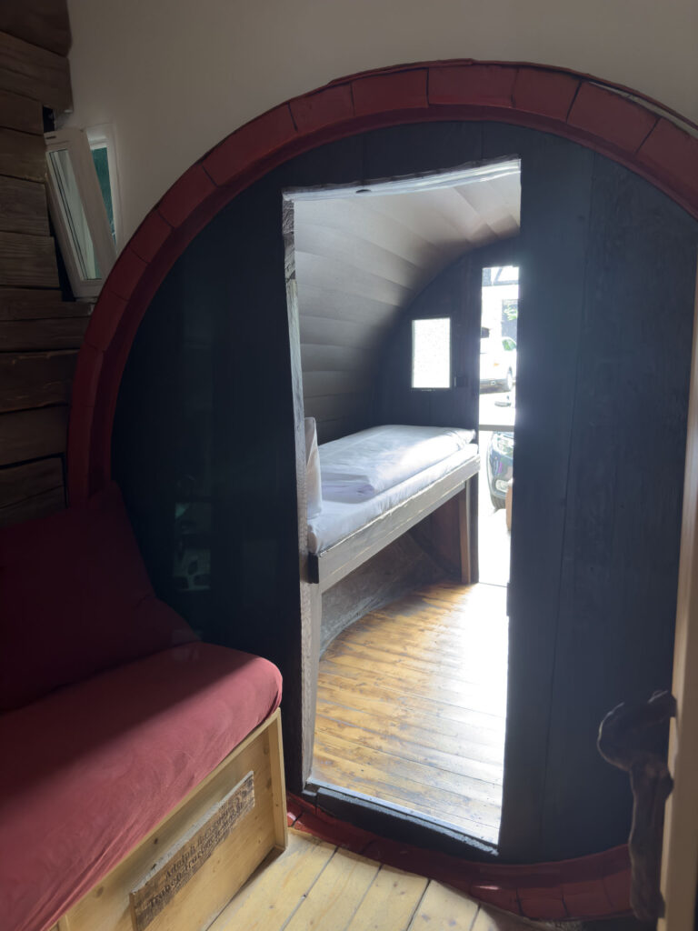 A unique stay in Europe are the wine barrels of Rudesheim.