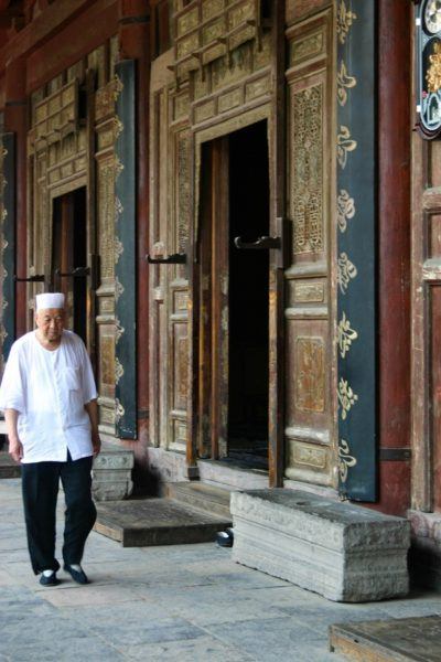Intricate doors adorn the Grand Mosque, a must-see Xian Tourist Attraction.