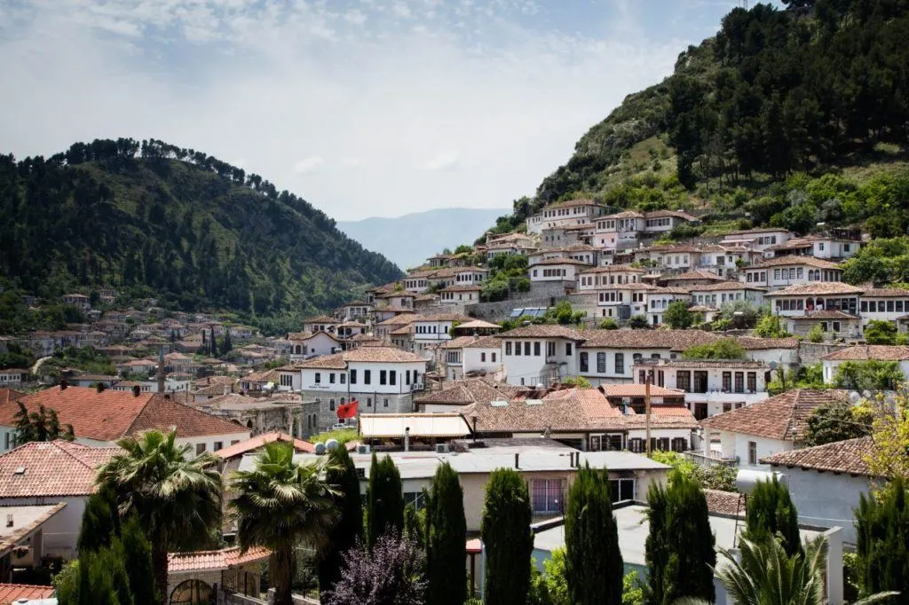 The UNESCO World Heritage city of Berat.