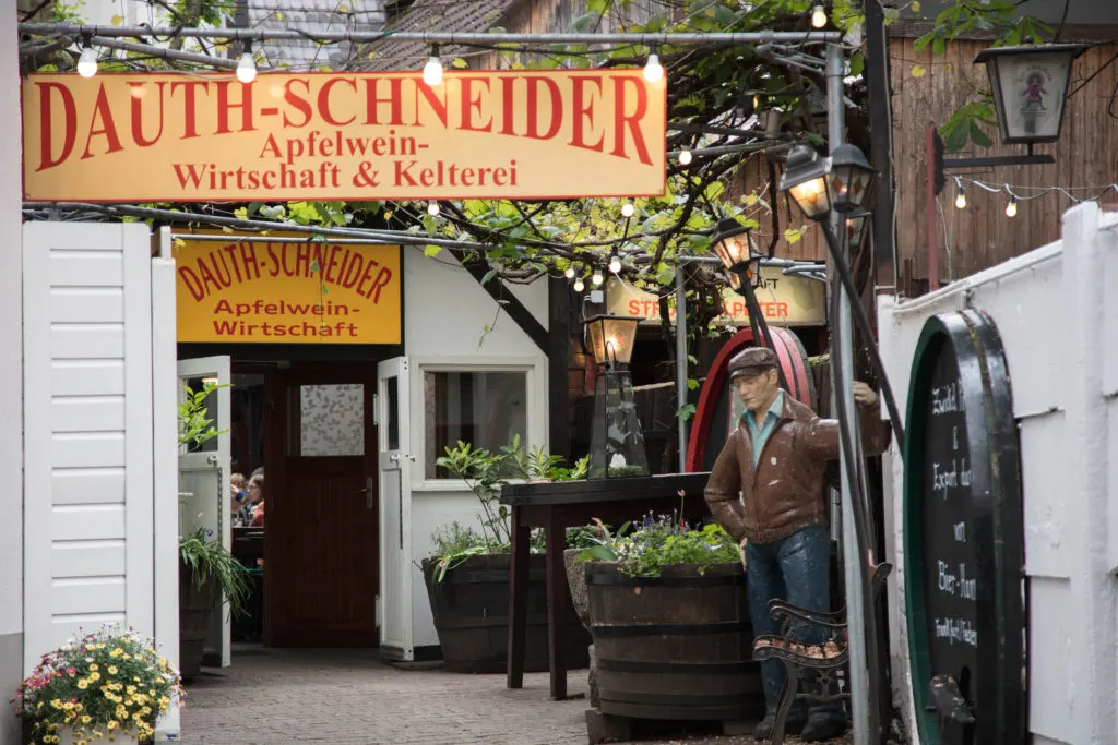 One of the best things to in Frankfurt is to walk around Sachsenhausen and try the famous Frankfurt apple wine (apfelwein).