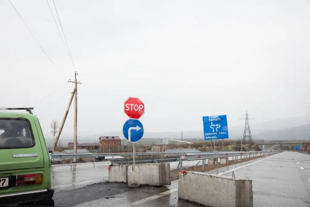 Driving in Armenia can get a bit confusing due to their signs.