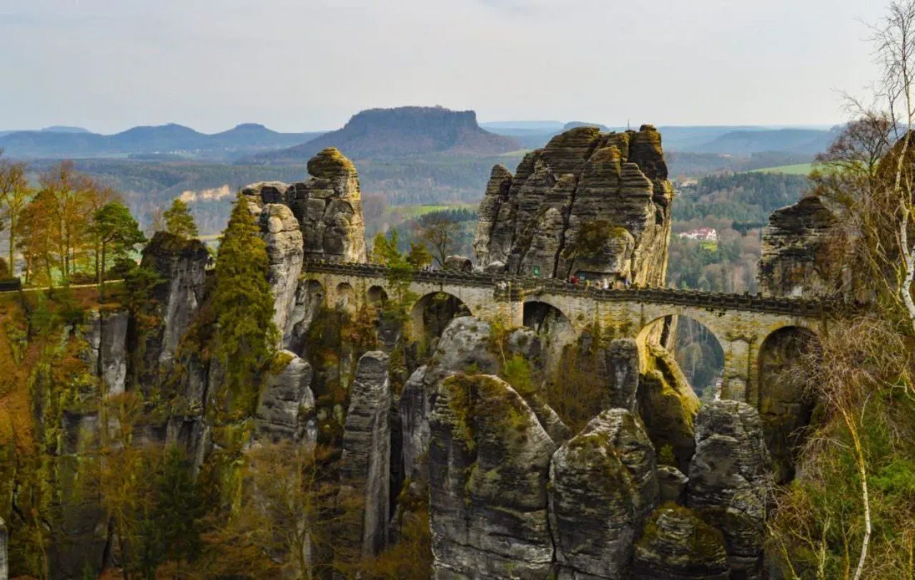 The Bastei Bridge.