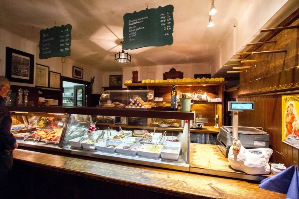 What's on offer at the restaurant.