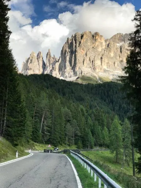 Dolomite scenic drive on one of the best dolomite roads.