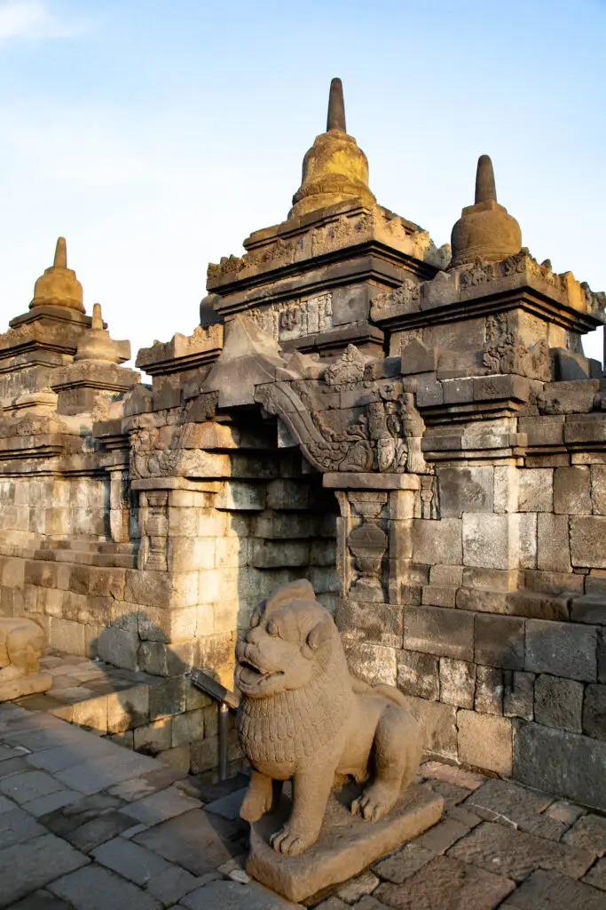 A gate to the top level of Borobudur.