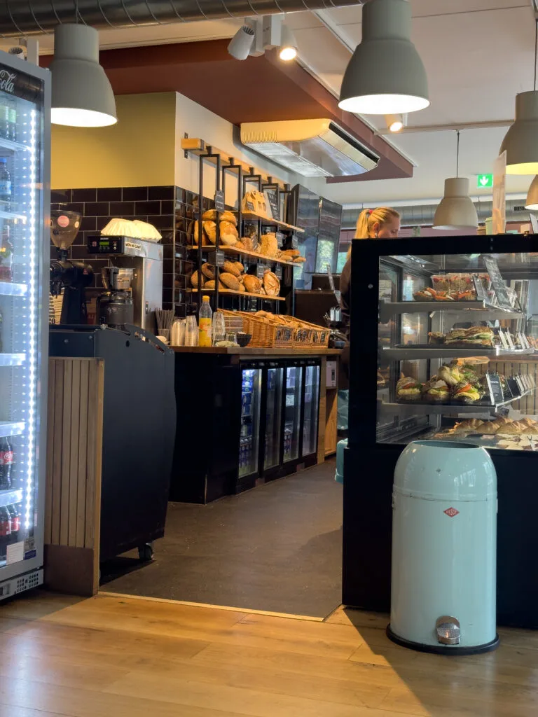 Cafe counter in Dusseldorf.