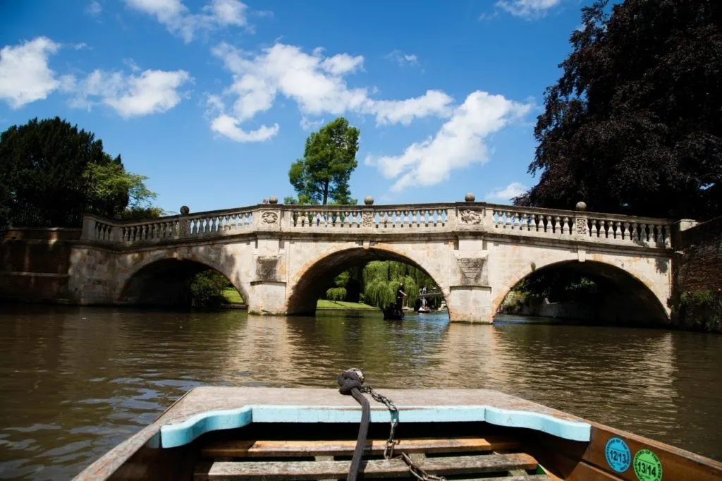 Coming up on one of the many bridges.