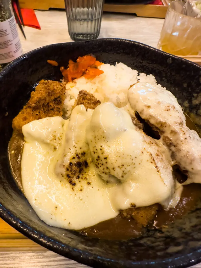 Cheese tonkatsu.