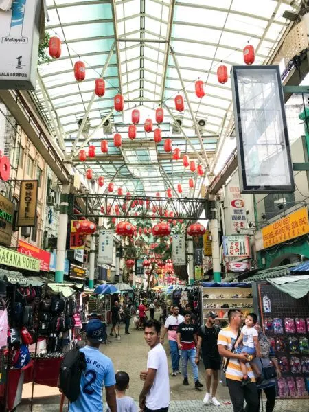 Pedaling Street or Chinatown in KL.
