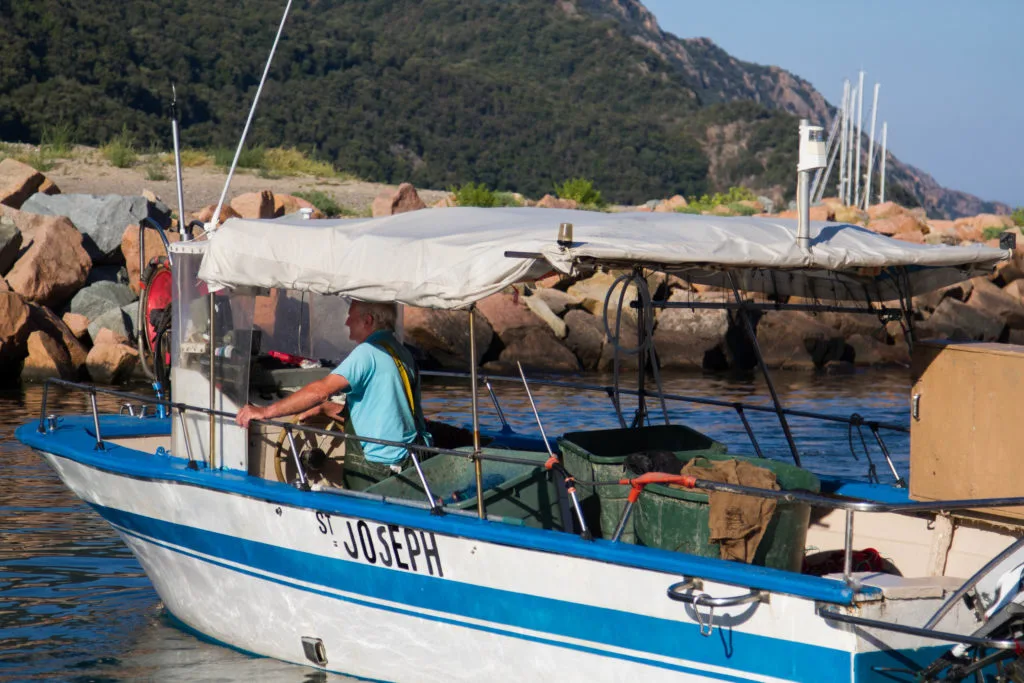 Scandola Nature Reserve fisherman.