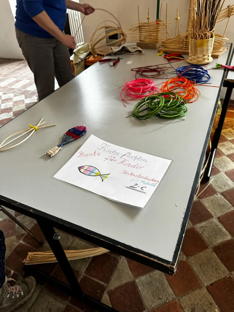 There's even activities for the kids at a German Easter market.