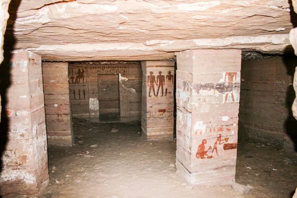 Underground in the Valley of the Kings - King Tut's Tomb.