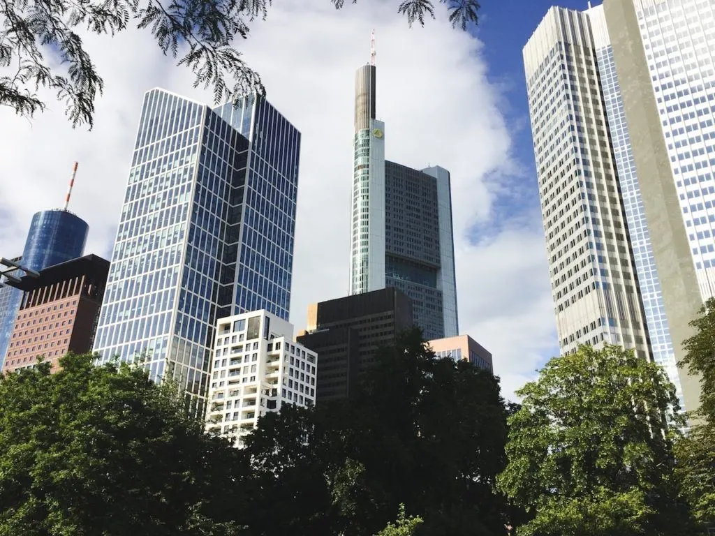 Frankfurt sky line.