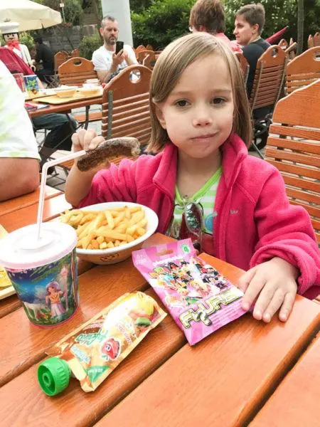 A Kid's meal, complete with toy.