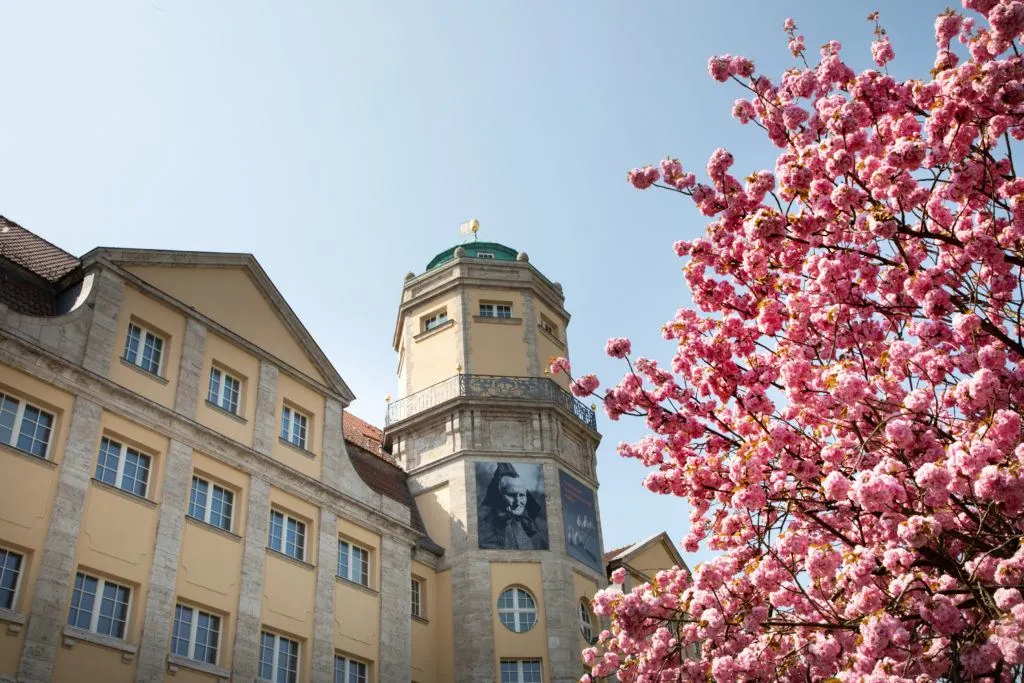 This museum is well worth a visit anytime, but go when the cherry blossoms are blooming!