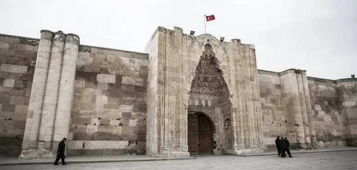 The Aksaray Caravanserai along the Silk Road in Turkey.