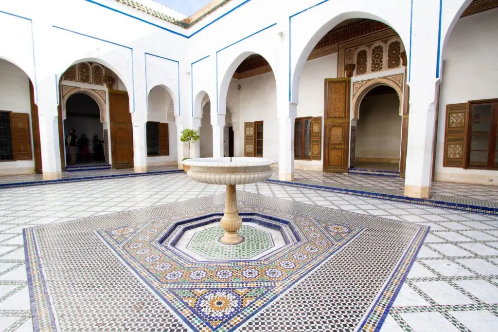 You need at least 2 days in Marrakech just to see the major sights like the Bahia Palace.