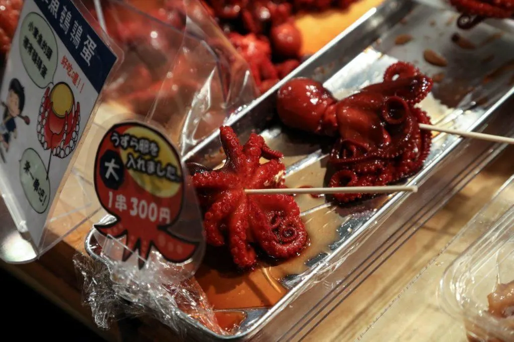 Little red octupi ready to eat.