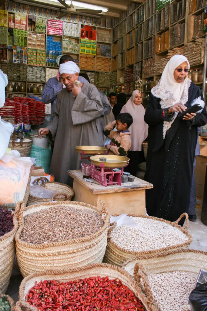 Shopping at Khan el Khalili market is one of the best things to do in Cairo, Egypt.