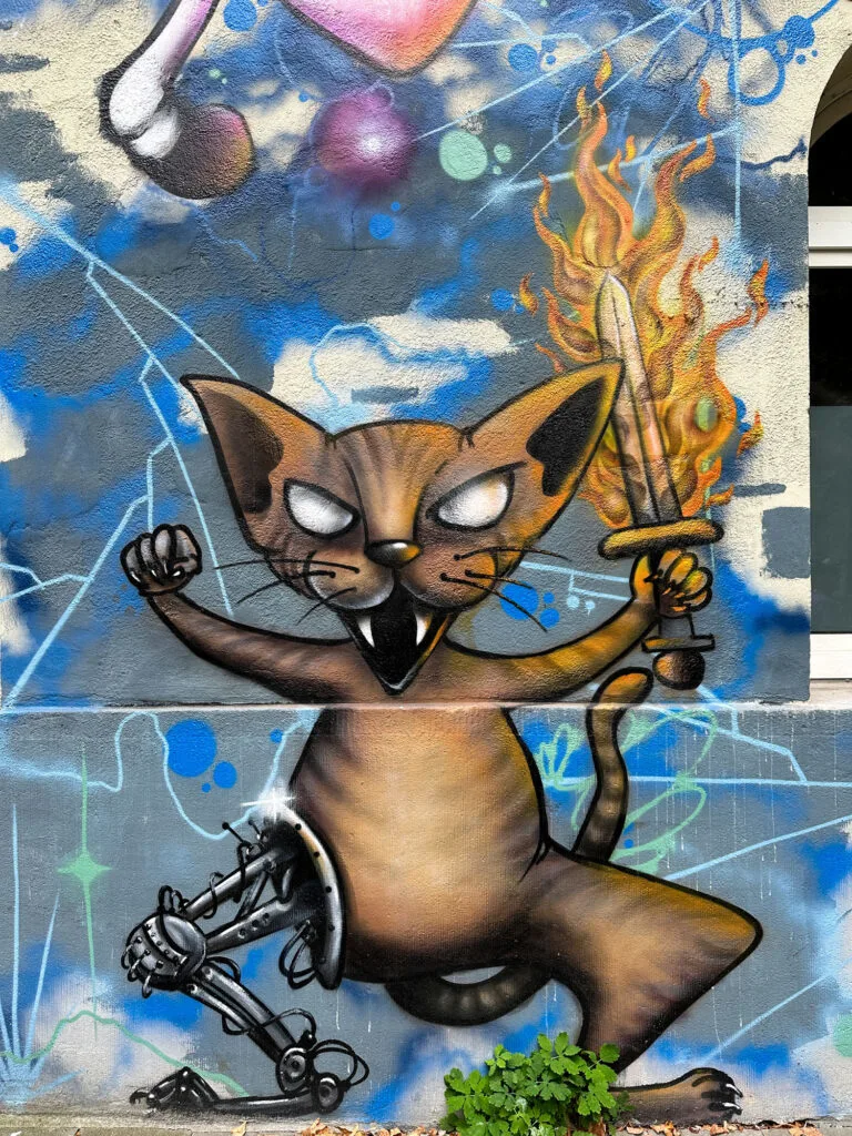 Kiefernstrasse street art, Düsseldorf, Germany.