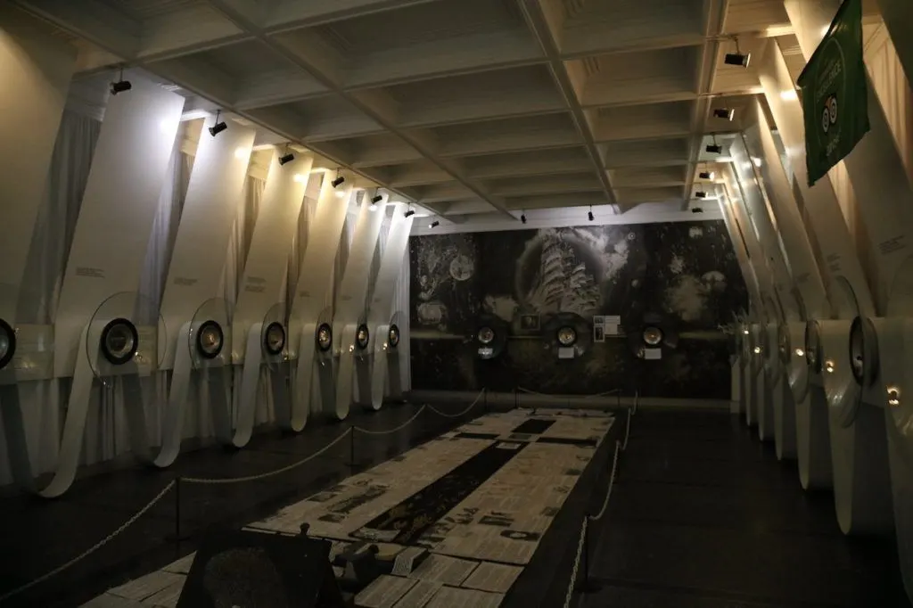 One of Kiev's attractions is the amazing micro-miniatures museum shown here.