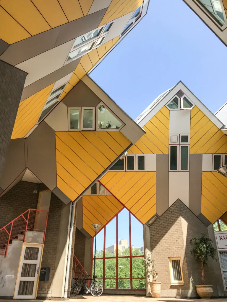 Famous Kijk-Kubus Museum House, Rotterdam.