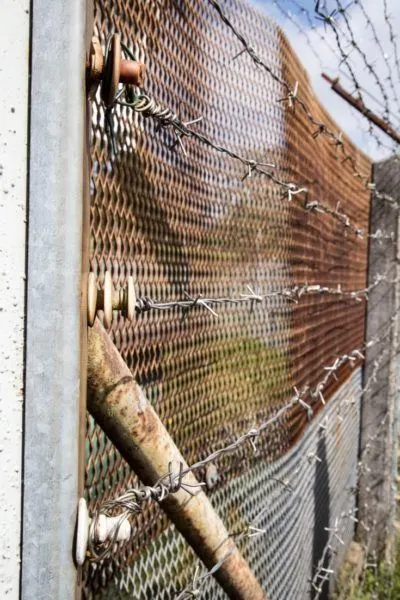 Remnants of the Iron Curtain in Moedlareuth, Germany
