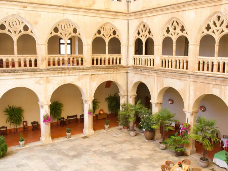 Interior of the monastery at Guadalupe.