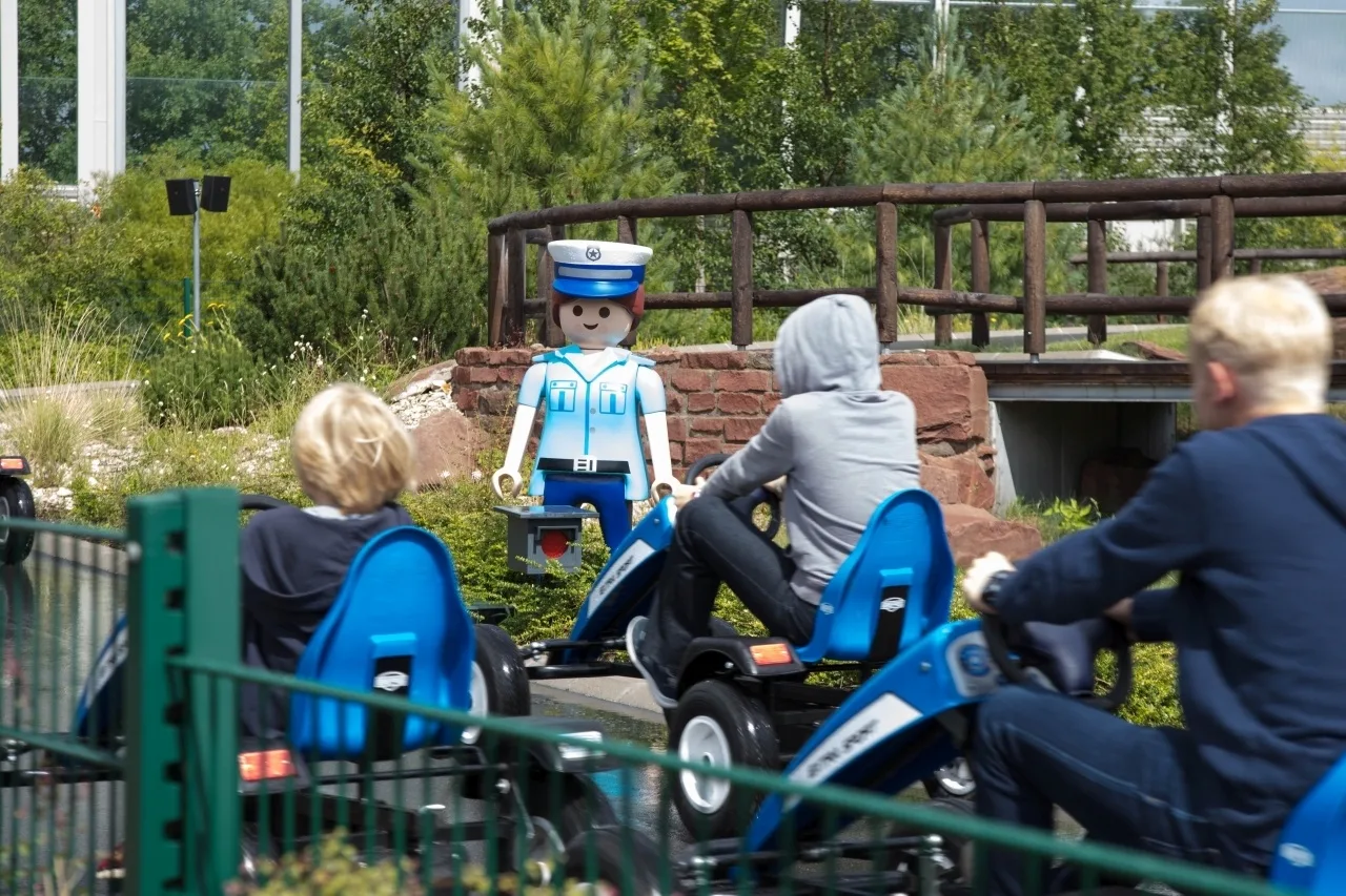 Playmobil policemen still don't let you break the traffic rules in Nuremberg.