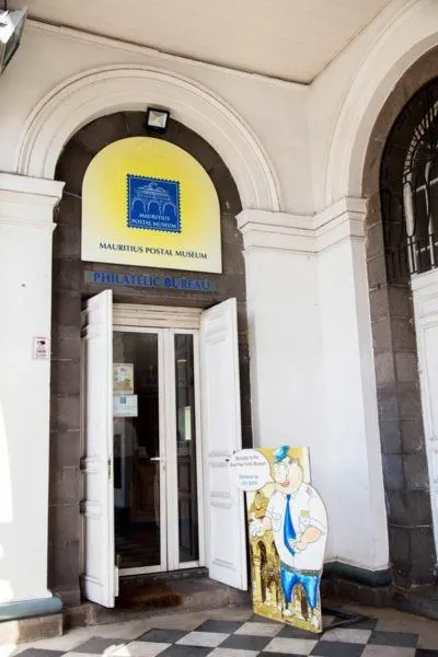 Entrance to the Mauritius Postal Museum.