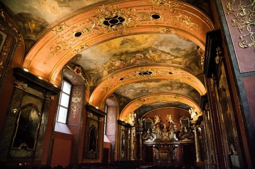 The interior of the Clementium.