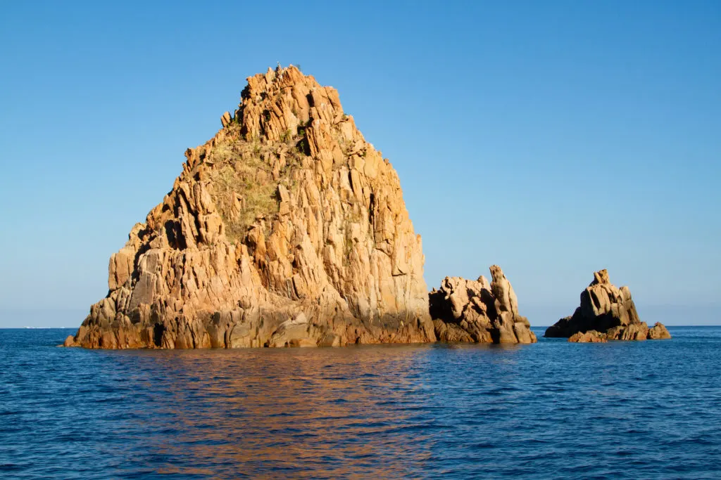 Morning light illuminates the rocks of Scandola.