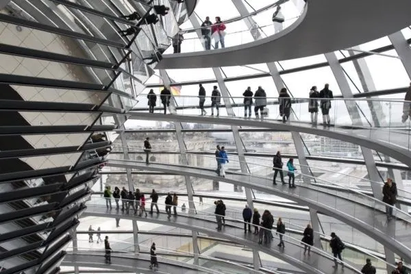 The interior of the Reichstag. So, is the Reichstag worth visiting? Yes!