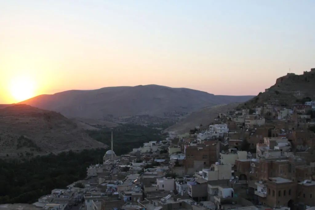 View from our Savur hotel.