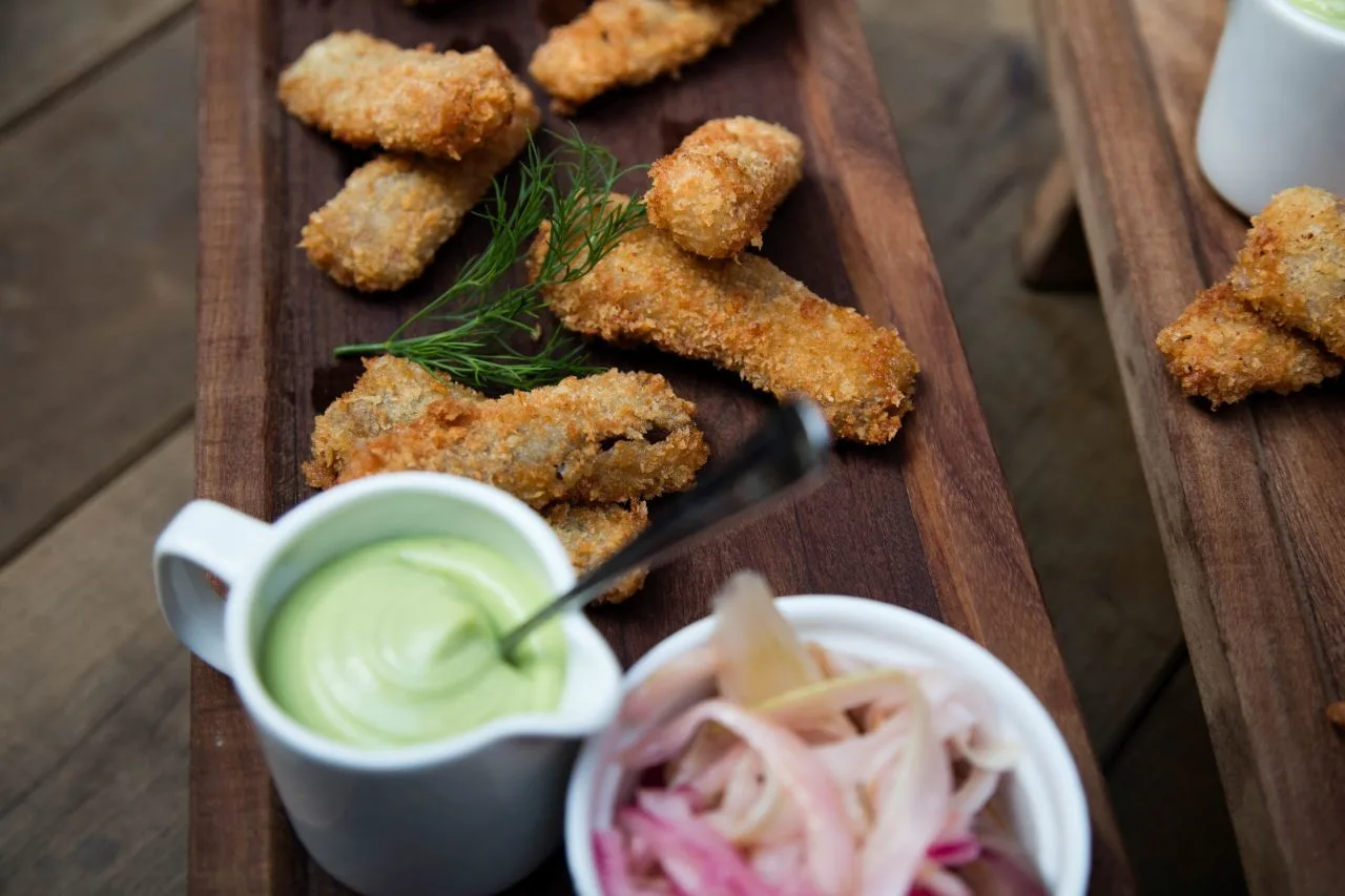 Fired appetizers in Skåne, Sweden.