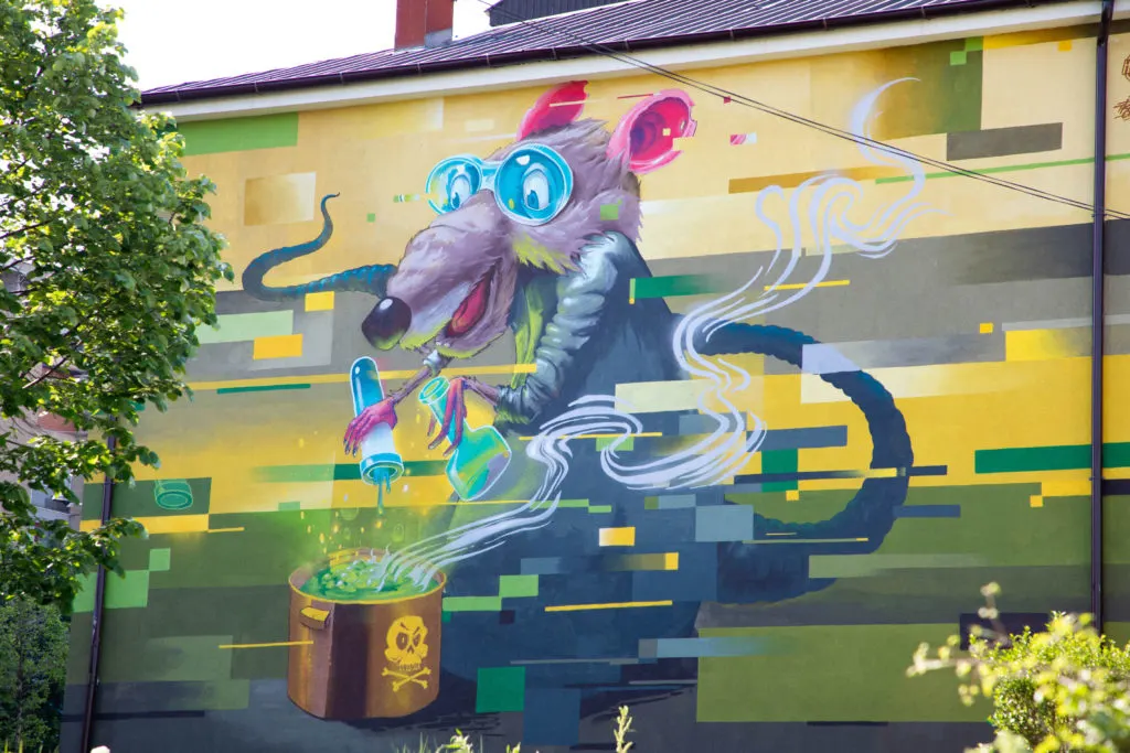 Street art in Pristina.