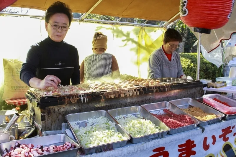 Ingredients for Takoyaki.