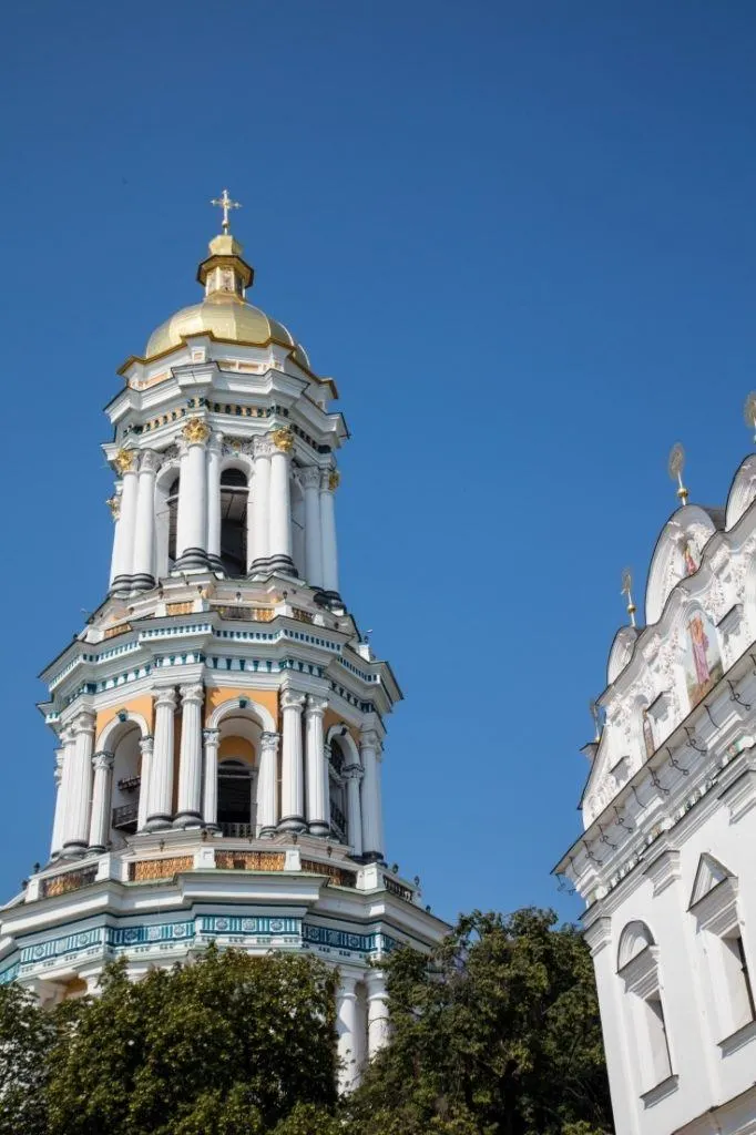 A Baroque tower in Kiev and must-see in any Kiev travel guide.