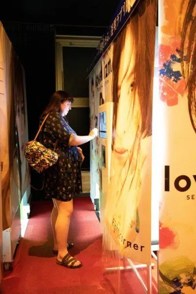 Purikura photo booth inside Japan's best arcade.