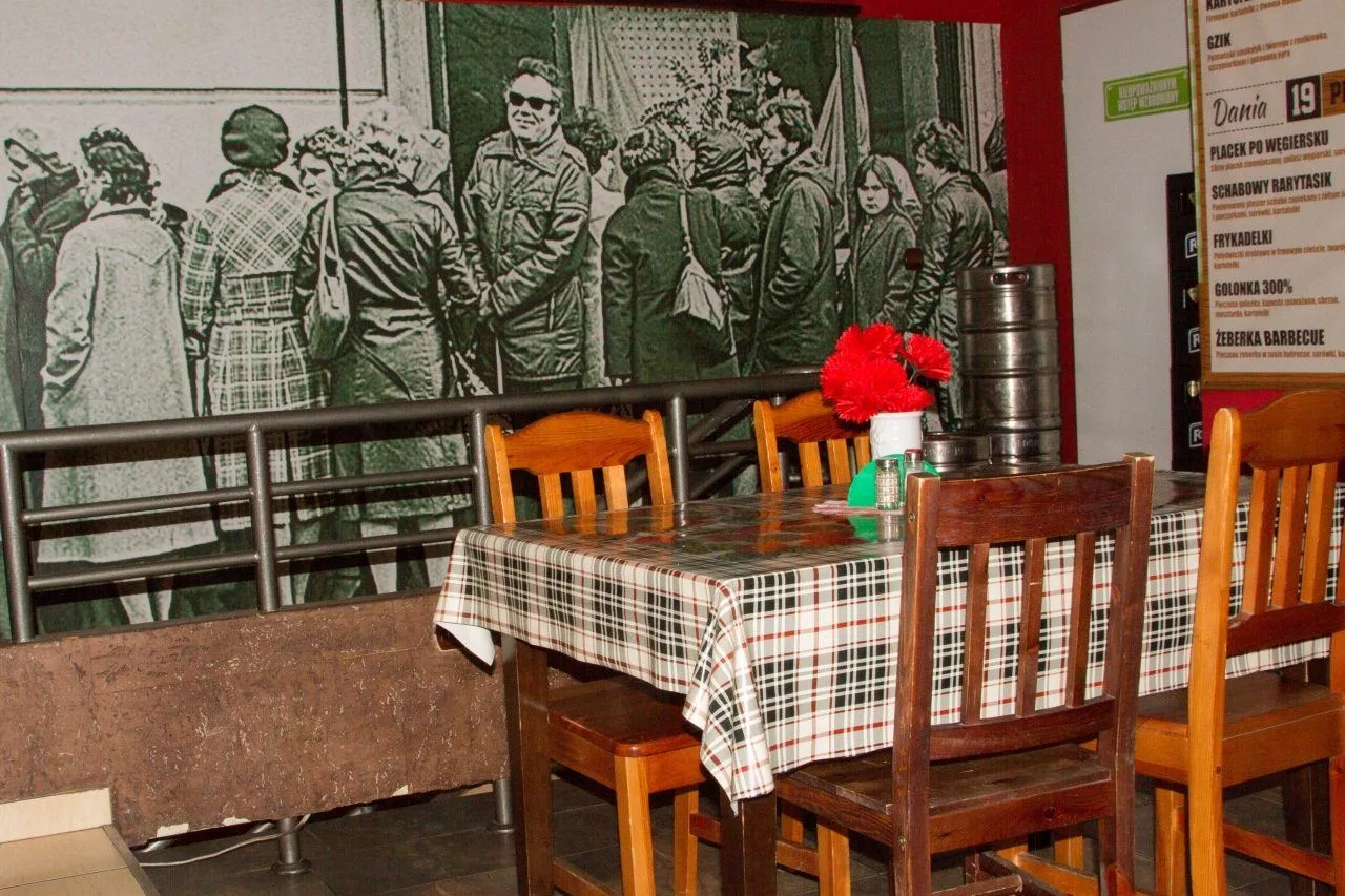 A restaurant interior in Wroclaw.